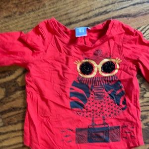 Little girls cute red shirt by designer Marc jacobs